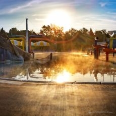 Last morning of lap swim at the waterpark